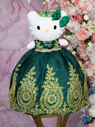 Quinceanera Hello Kitty Doll in Green Dress Quinceanera Hello Kitty Doll in Green Dress