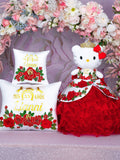 Charro Kitty Quinceanera Doll White Red