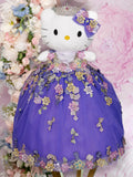 Purple Floral Quinceanera Kitty