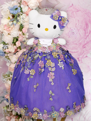 Purple Floral Quinceanera Kitty