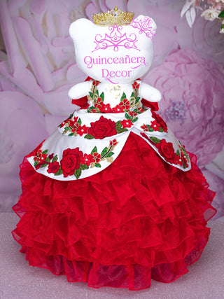 Charro Kitty Quinceanera Doll White Red