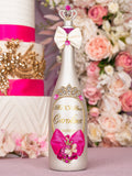 Fuchsia Bow Quinceanera Bottle