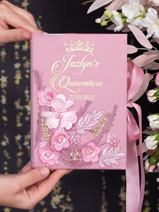 Dusty Rose Quinceanera Biblia (English version)