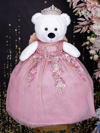 Dusty Rose Quinceanera theme pillows set, guest book with album de fotos