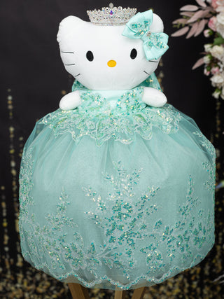 Sage green kitty quince doll