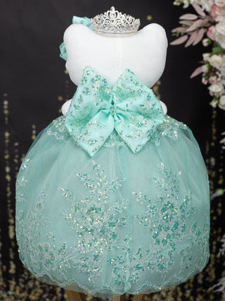 Sage green kitty quince doll