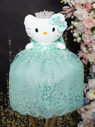 Sage green kitty quince doll