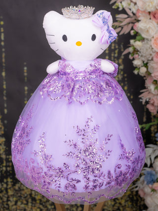 Lilac kitty quinceanera dress