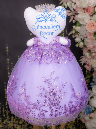 Lilac kitty quinceanera dress