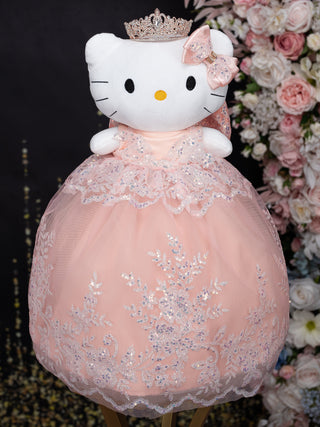 Rose Gold Kitty Quinceanera dress