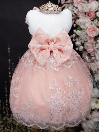 Rose Gold Kitty Quinceanera dress