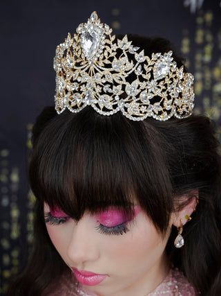 Big Gold Quinceanera Crown