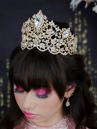 Big Gold Quinceanera Crown