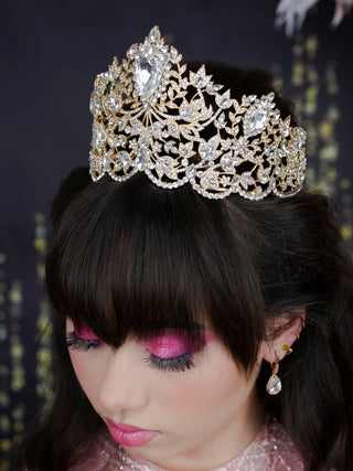 Big Gold Quinceanera Crown