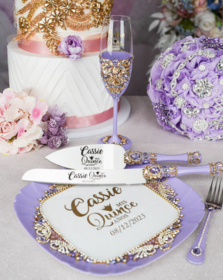 Lavender quinceanera toasting package
