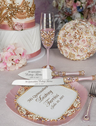 Blush Gold brindis package 