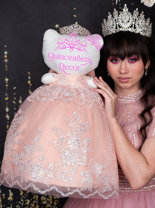 Rose Gold Quinceanera Doll Kitty Rose Gold Quinceanera Doll Kitty