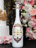 Floral Talavera quinceanera bottle
