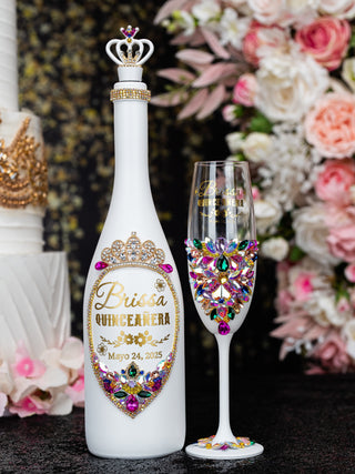 Floral Talavera quinceanera money card box