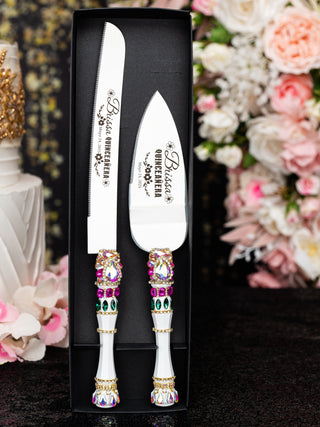 Floral Talavera quinceanera bottle