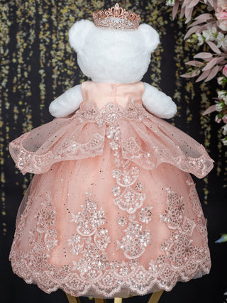 Blush Teddy bear quinceanera
