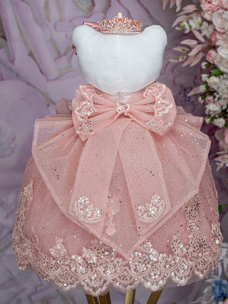 Blush with Bow Kitty quinceanera dress