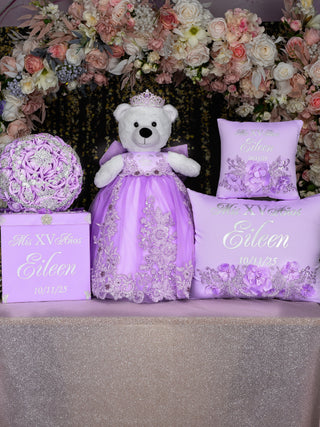 Lilac with silver quinceanera package 3