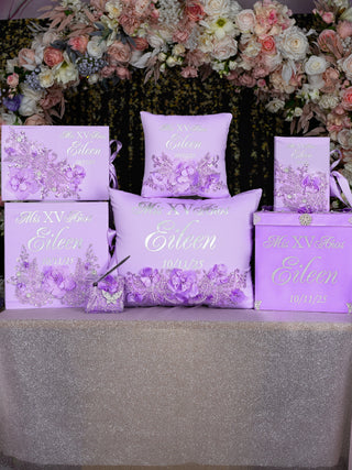 Lilac Quinceanera Rosary