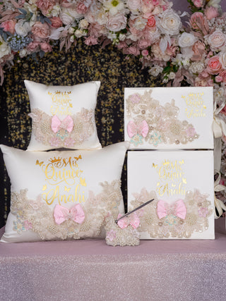 Champagne Pink album de fotos para Quinceanera