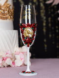 Mexican Charro 1 quinceanera champagne glass