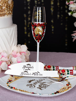 Mexican Charro quinceanera brindis package (5 pcs)