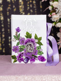 White lilac Charro Quinceanera Money Card Box