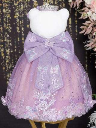 Kitty lavender with rose gold fairytale ball gown