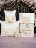 Gold Quinceanera theme package 1