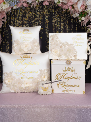 Gold Quinceanera theme package 1