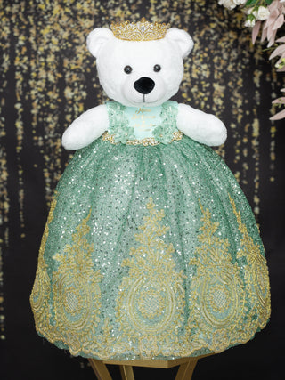 Sage green quince bear