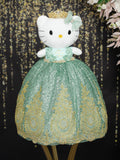 Sage green kitty quinceanera
