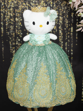 Sage green kitty quinceanera