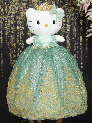 Sage green kitty quinceanera