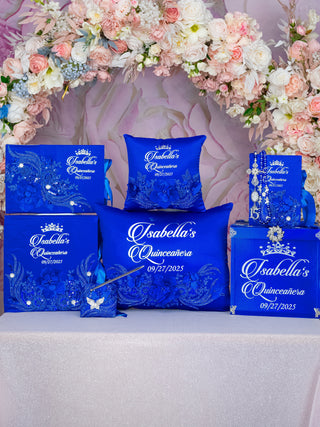 Royal Blue Silver Quinceanera package 2