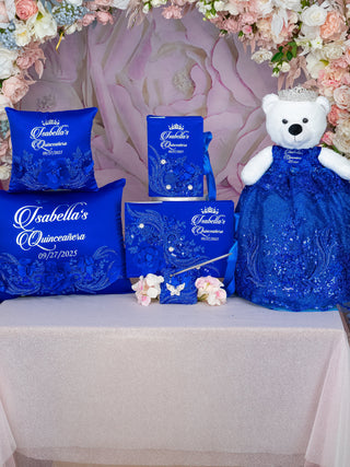 Royal Blue Silver Quinceanera package 2