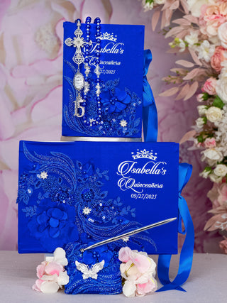 Royal Blue Silver Quinceanera package 2