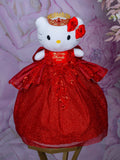 Red Hello kitty Quinceanera doll