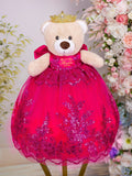 Fuchsia Gold Muneca Cat for Quinceanera