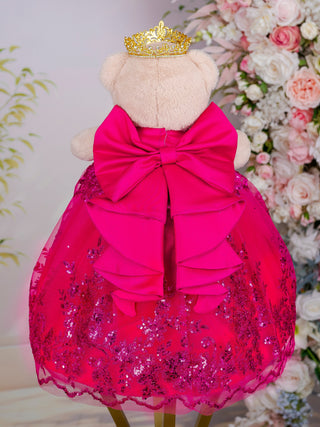 Fuchsia Gold Muneca Cat for Quinceanera