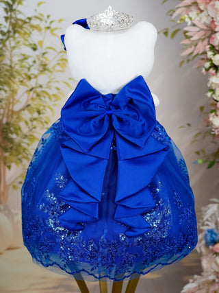 Royal blue with butterfly quinceanera cake knife and server