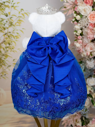 Winter Quinceanera bottle royal blue