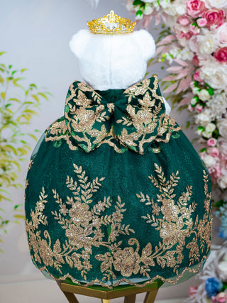 Green with Gold teddy bear for quinceanera