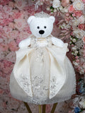 Champagne Fantasy with Bow Quinceanera Teddy Bear