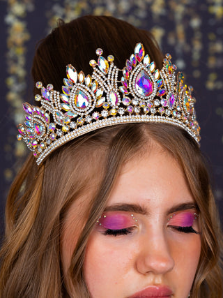 Quinceanera crown tornasol gold